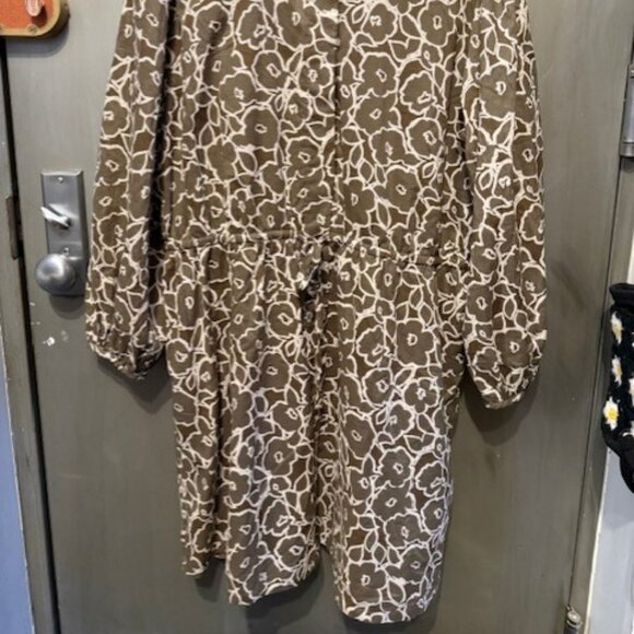 Retro Boho Voile floral Mini Shirtdress - Picture 6 of 16